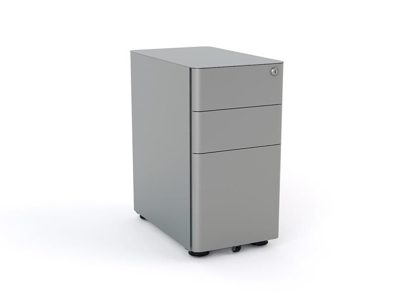 Knight's Agile Metal 2 Drawer, Filing Cabinet, Mobile Cabinet, Slimline