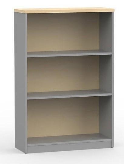 Knight's Eko Bookcase, Bookshelf, 1200x800x305mm, Silver/Nordic Maple