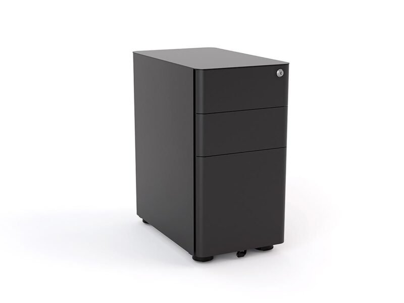Knight's Agile Metal 2 Drawer, Filing Cabinet, Mobile Cabinet, Slimline